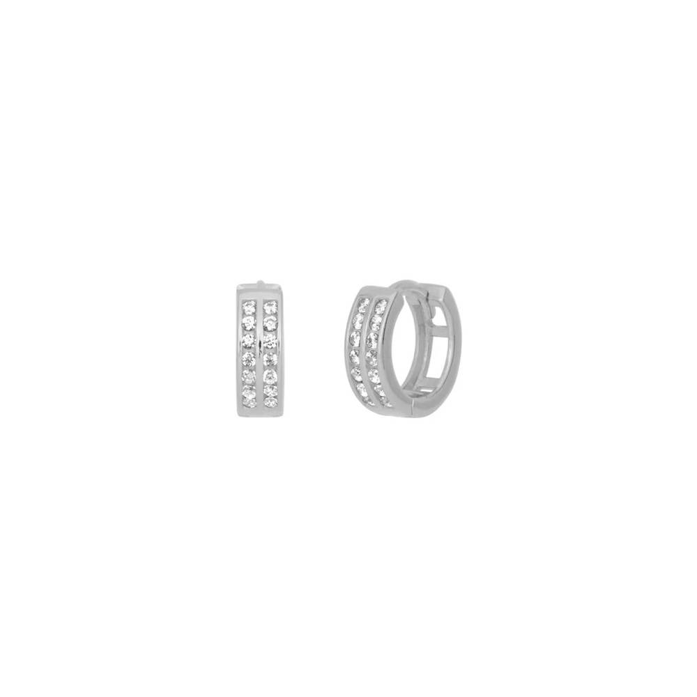 FYB Sterling Silver Hoop Earrings NWT